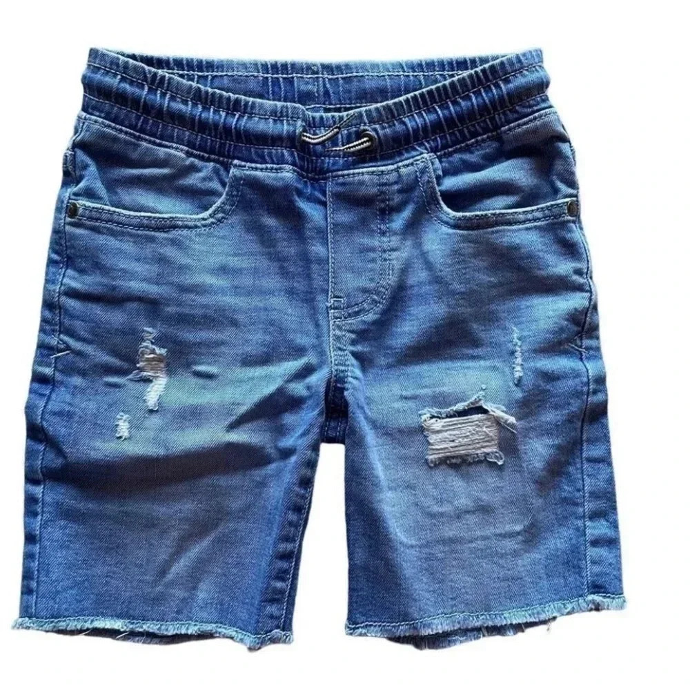 Art Class Distressed Blue Cotton Blend Jeans  Pockets Boys Pants SZ XS #1207
